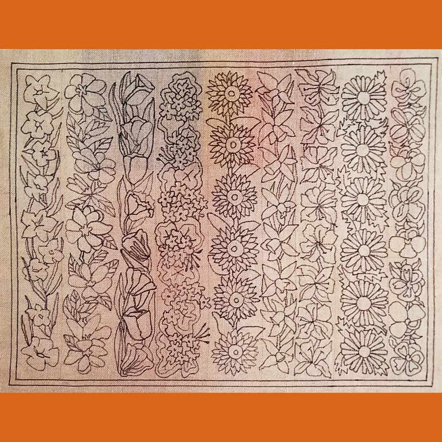 Rows of Posies Pattern