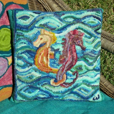 Seahorses Two - Seaside Rug Hooking Company Pattern