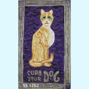 Curb Your Dog - Seaside Rug Hooking Company Pattern
