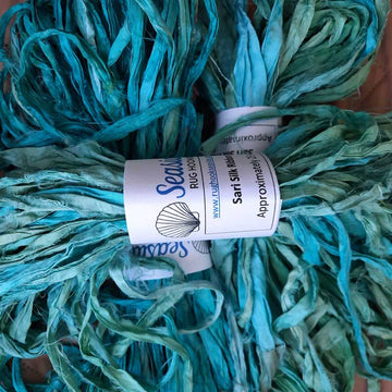 Sari Silk Ribbon  Topaz