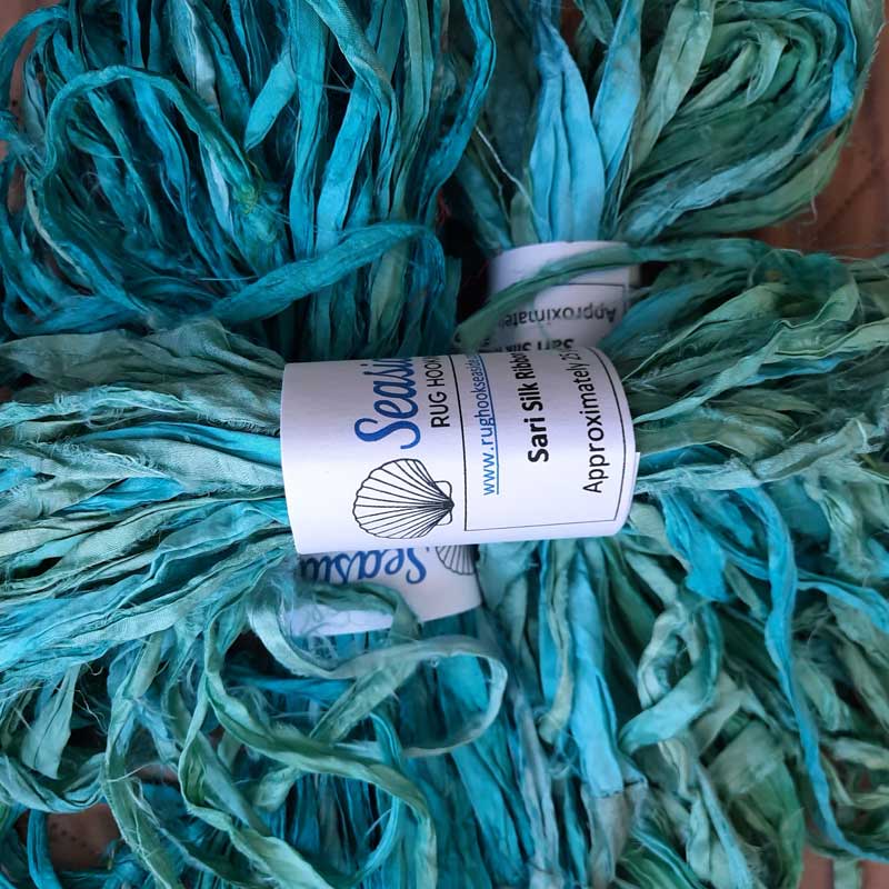 Sari Silk Ribbon  Topaz